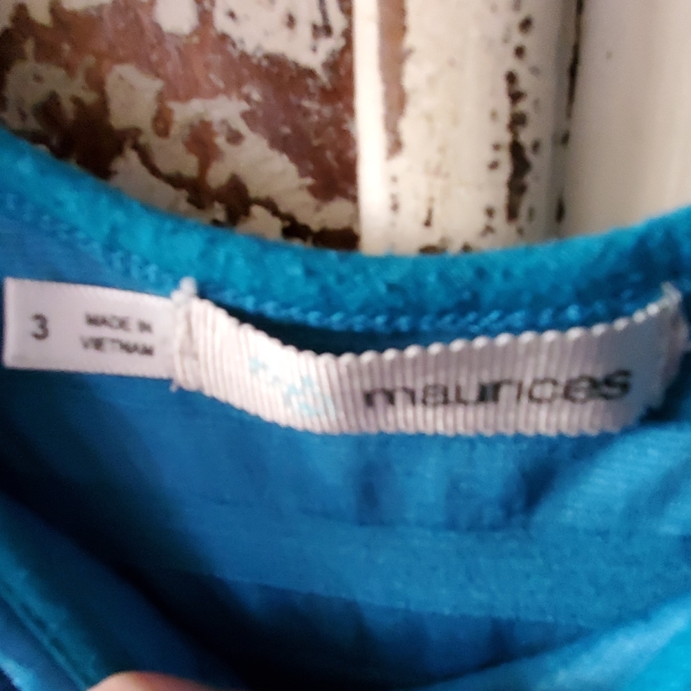 ☆|Maurice's|☆ Teal Ruffle Top Bubble Hem Dress - Picture 2 of 4